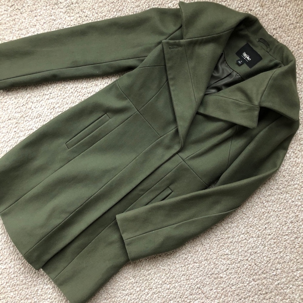 Gorgeous Wool Olive Trench
